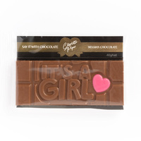It's a Girl Chocolate Bar 40g 