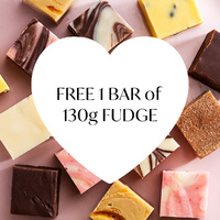 FREE BAR OF REGULAR FUDGE (Any Flavour except Nougat Selection)