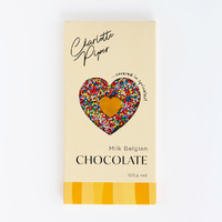 100g Bar Milk Belgian Chocolate with Sprinkles