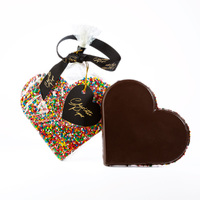 100g Chocolate Sprinkle Heart Dark