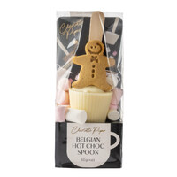 Hot Chocolate Gingerbread Man Spoon White