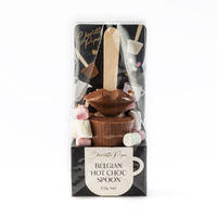 Hot Chocolate Caramel Spoon with White Kiss