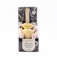 Hot Chocolate White Spoon with White Kiss