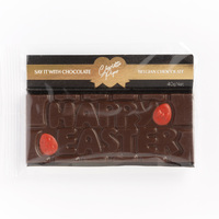 Happy Easter Chocolate Bar 40g Dark Chocolate
