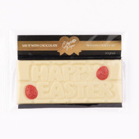Happy Easter Chocolate Bar 40g White Chocolate