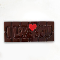 I Love You Chocolate Bar 40g Dark Chocolate