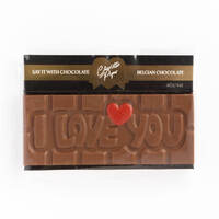 I Love You Chocolate Bar 40g Milk Chocolate