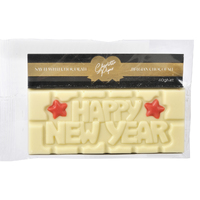 Happy New Year Chocolate Bar 40g White Chocolate