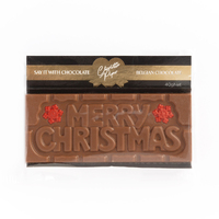 Merry Christmas Chocolate Bar 40g Milk Chocolate
