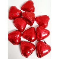 CLEARANCE - Wrapped Foil Chocolate Hearts