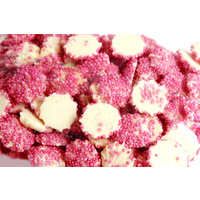CLEARANCE—White Chocolate Pink Jewels 500g