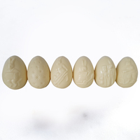 5 Pack Small Picture Hollow Eggs 50g each White Chocolate