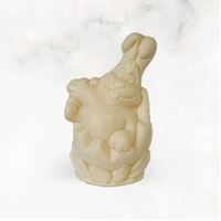 Bunny with Cracked Egg 300g White Chocolate