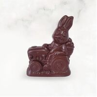 Bunny on Tractor 200g Dark Chocolate