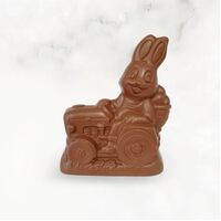 Bunny on Tractor 240g Marble Chocolate