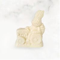 Bunny on Tractor 240g White Chocolate