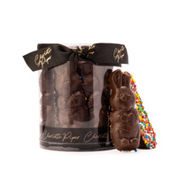 Small Standing Bunny 100g Dark Chocolate with Sprinkles