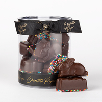 Tiny Sitting Bunny 100g Dark Chocolate with Sprinkles