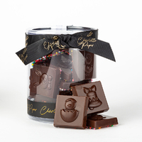 Small Square Easter Chocolates 100g Dark Chocolate with Sprinkles