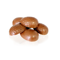6 Half Solid Chocolate Eggs approx weight 360g