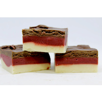 Chocolate, Vanilla & Boysenberry Jelly 150g Fudge