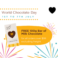 1 FREE MILK CHOCOLATE BAR 100g