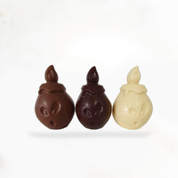 3 Pack Belgian Milk, Dark & White Chocolate Candles 30g
