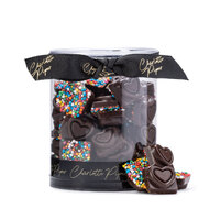 130g Tiny Hearts Dark Chocolate with Sprinkles