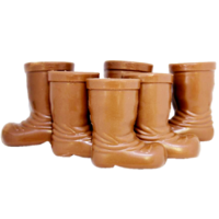 Chocolate Santa Boots 3 Pack