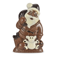 Santa with Teddy 380g Painted