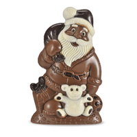 Santa with Teddy 450g Painted