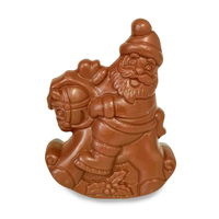 Santa on Rocky Horse 35g Dark Chocolate