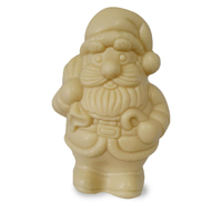 Santa with Candy Stick 135g White Chocolate
