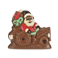 Santa Tractor 200g Painted