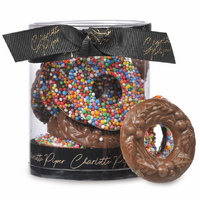 Milk Chocolate Christmas Wreaths with Sprinkles 90g