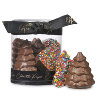 Milk Chocolate Christmas Trees with Sprinkles 100g
